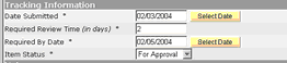 Submittal Package Entry Screen 4